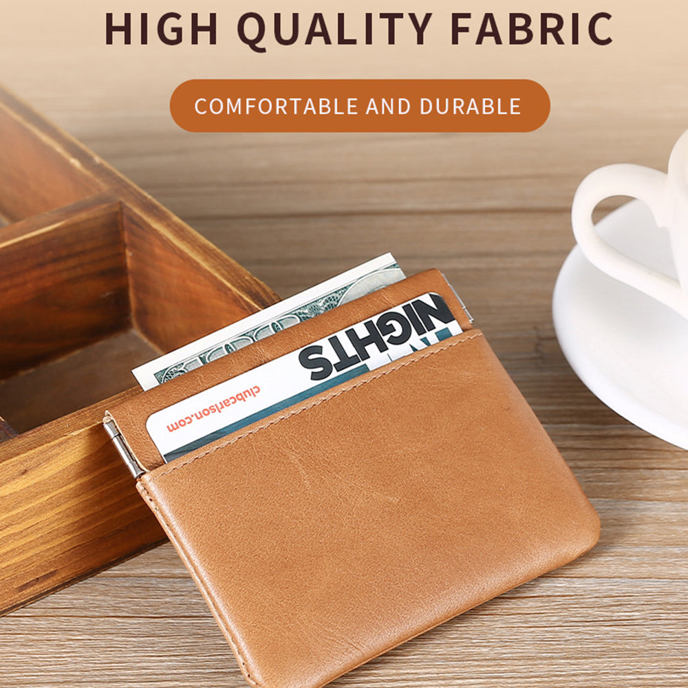 FC8002 Slim Wallet Card Holder Cowhide Leather Coin Purse Pouch RFID Blocking Change Purse FC8002 Slim Wallet Card Holder Cowhide Leather Coin Purse Pouch RFID Blocking Change Purse